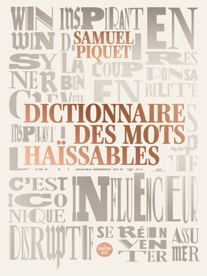 cover image of Dictionnaire des mots haïssables